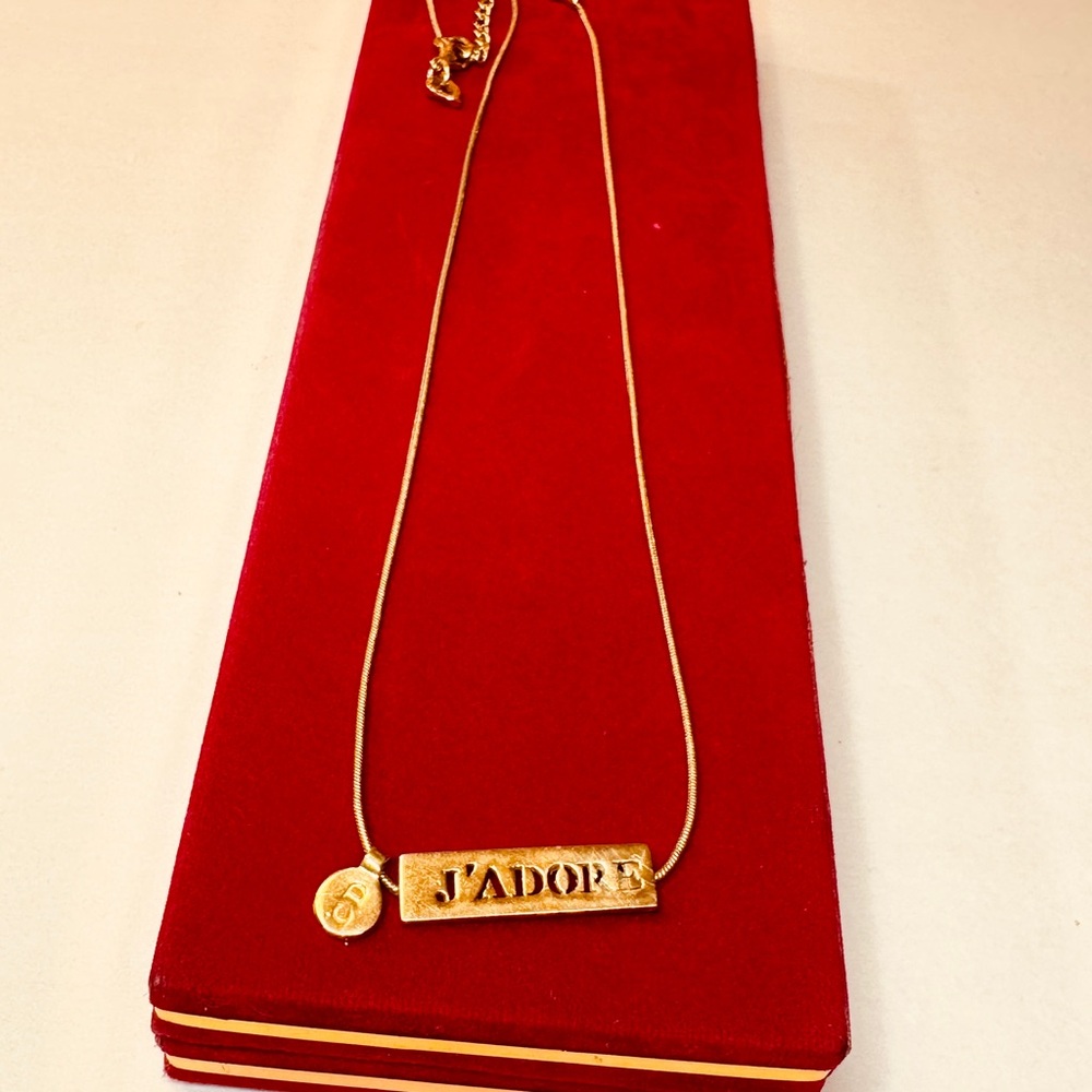 Dior Gold J'ADORE Pendant Necklace - Picture 8 of 15